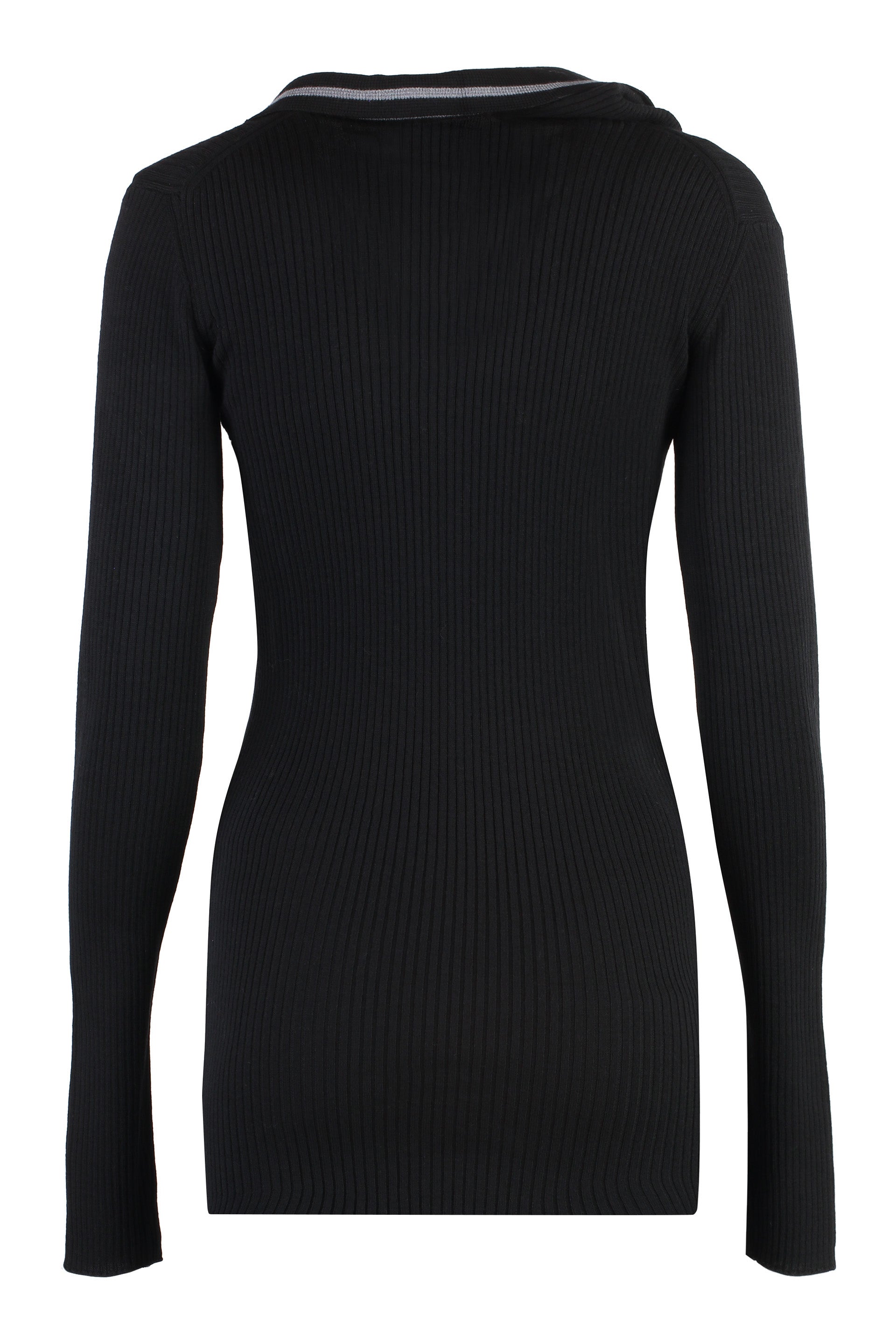 Y/PROJECT Mini Knit Dress with Half Zip for Women