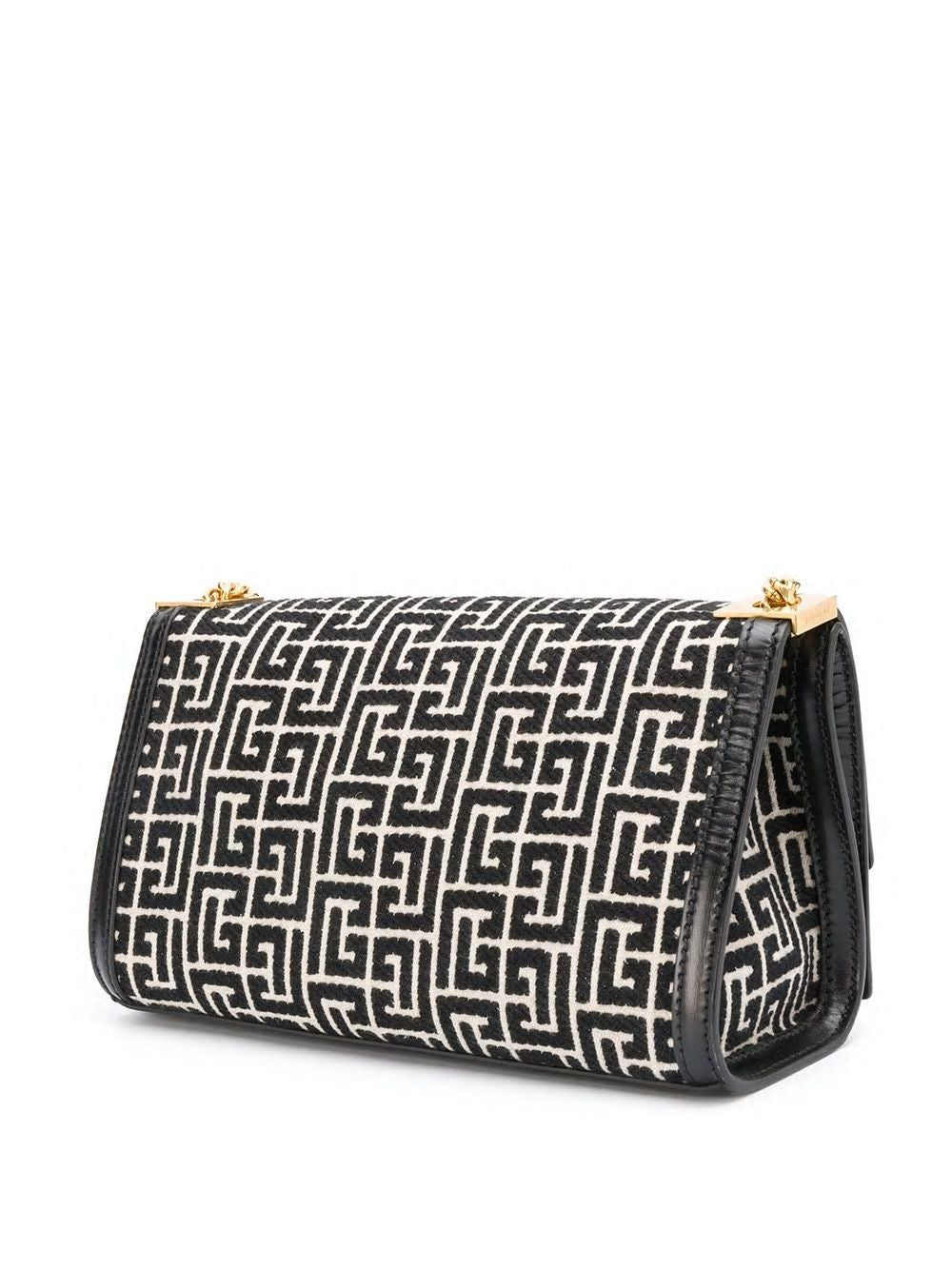 BALMAIN Medium Monogram Jacquard Handbag