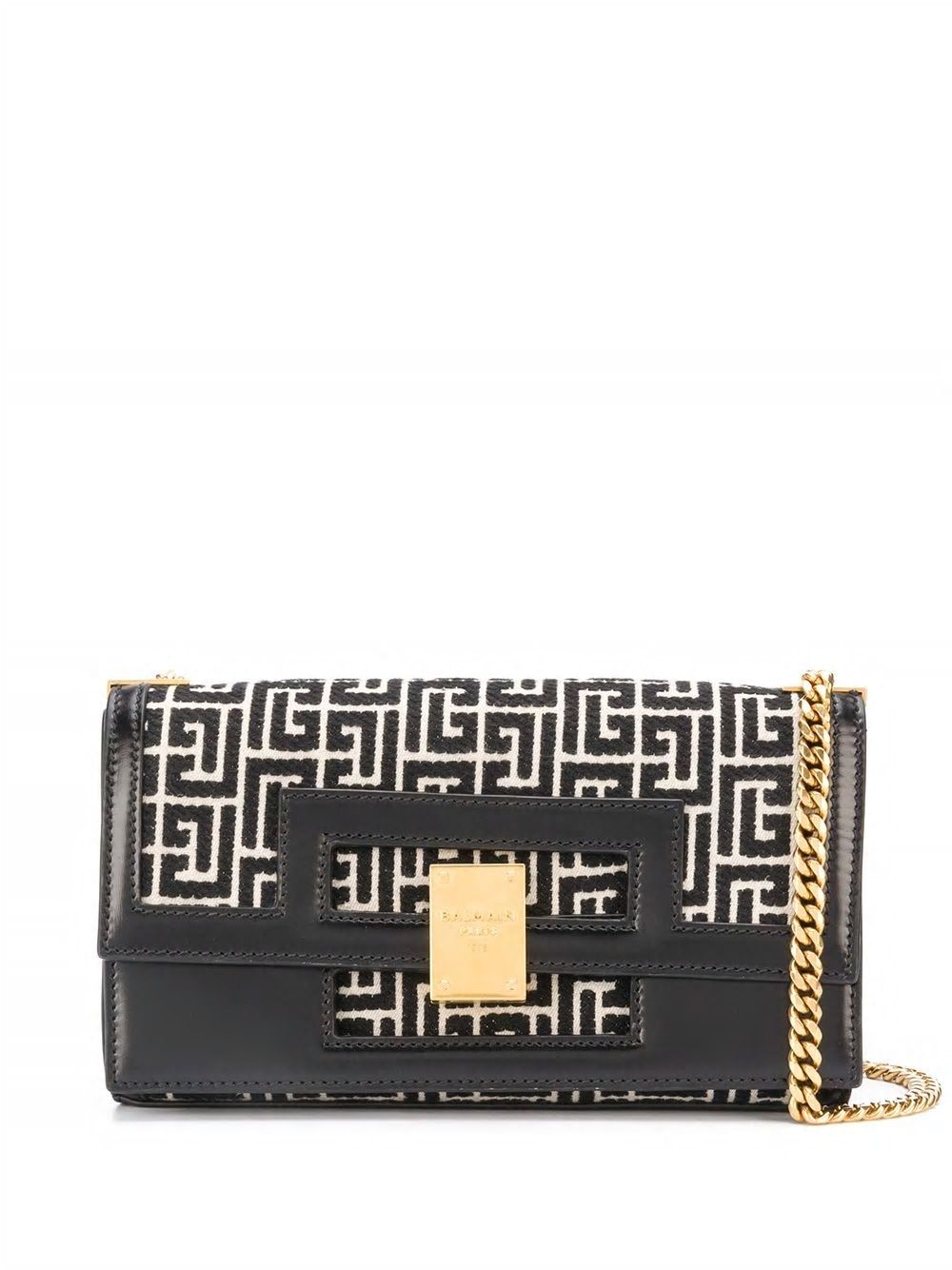 BALMAIN Medium Monogram Jacquard Handbag