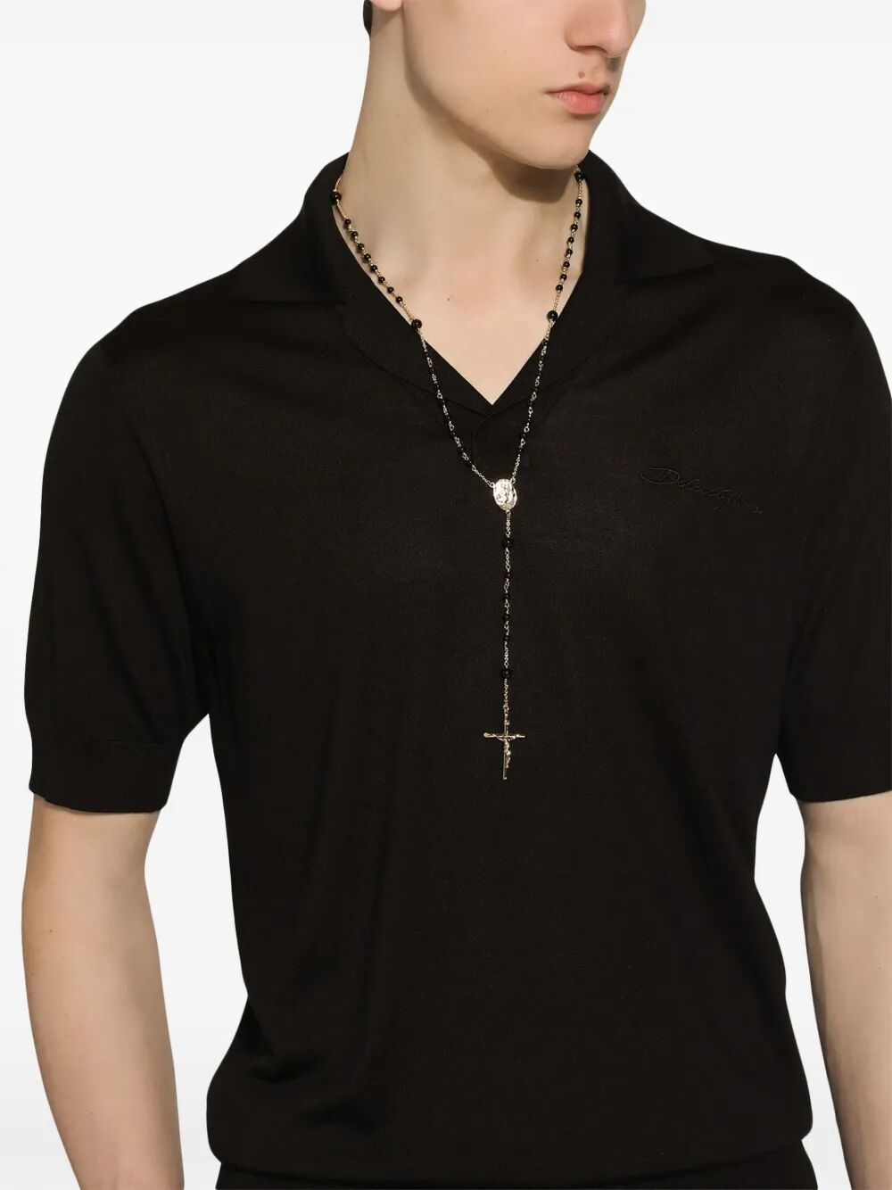 DOLCE & GABBANA Rosary Necklace for Men - Fashion Forward Accessory