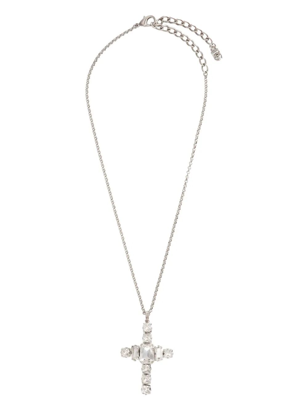 DOLCE & GABBANA Cross Necklace with Rhinestones