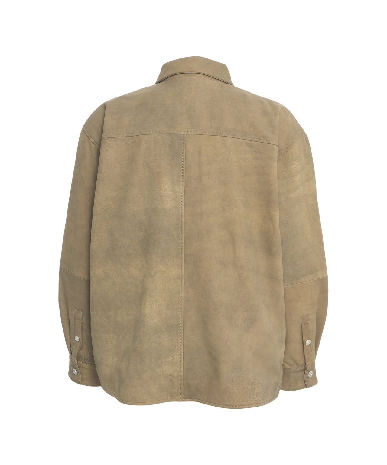 WON HUNDRED Oversized Suede Leather Overshirt - 'Zayne'