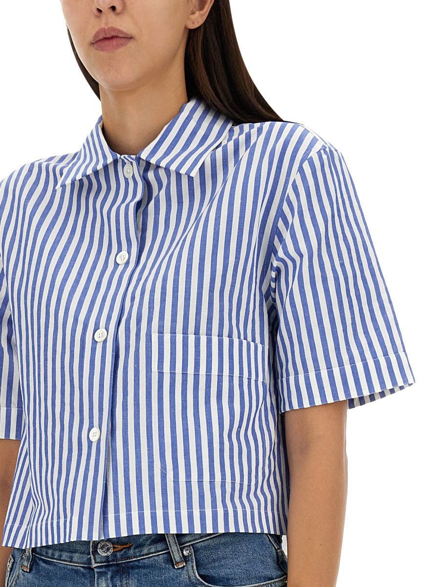 MARGARET HOWELL Candy Stripe Mini Shirt