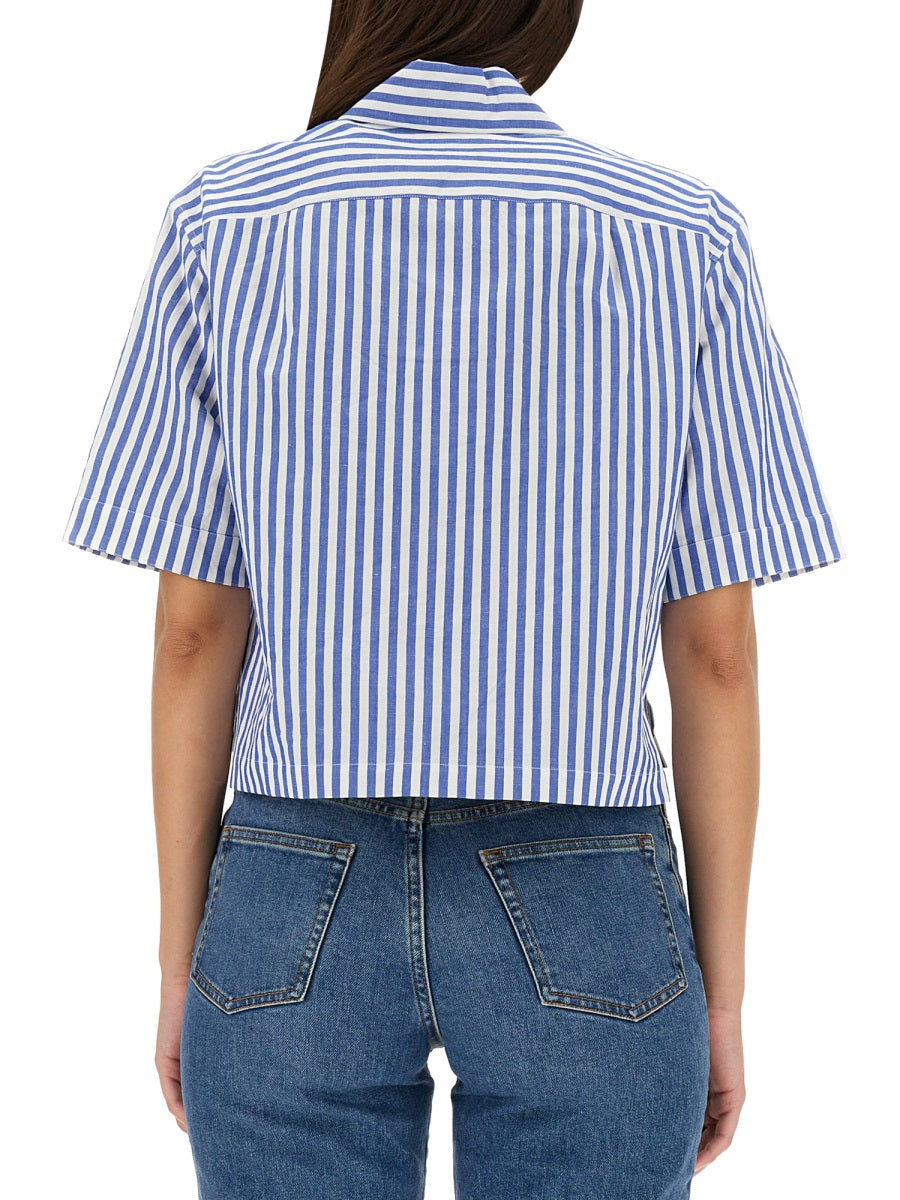 MARGARET HOWELL Candy Stripe Mini Shirt