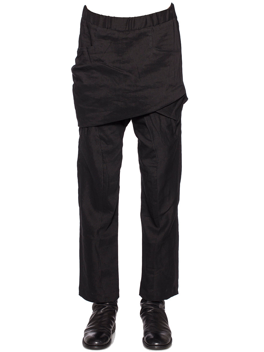 THAMANYAH Classic Wool and Linen Trousers - Size 48