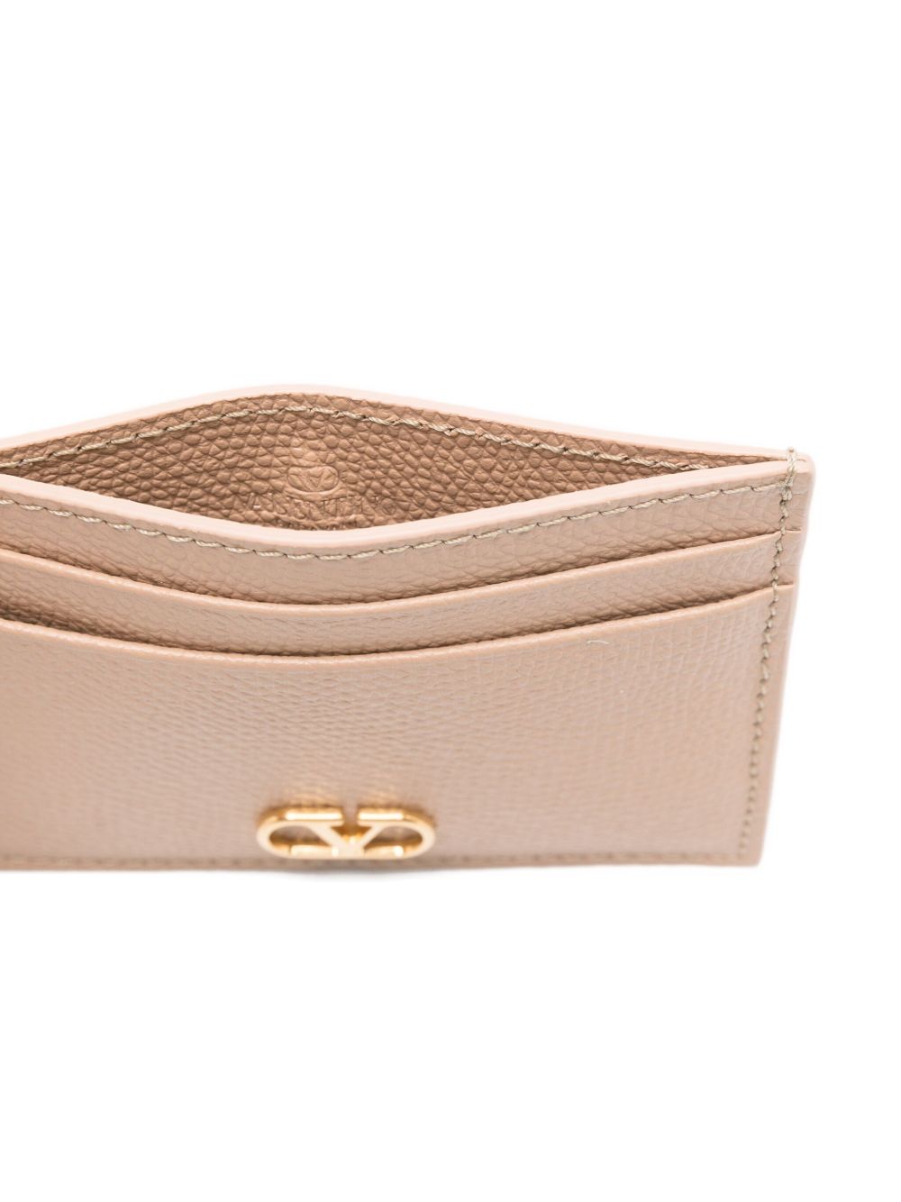 VALENTINO GARAVANI Mini Signature Leather Card Holder