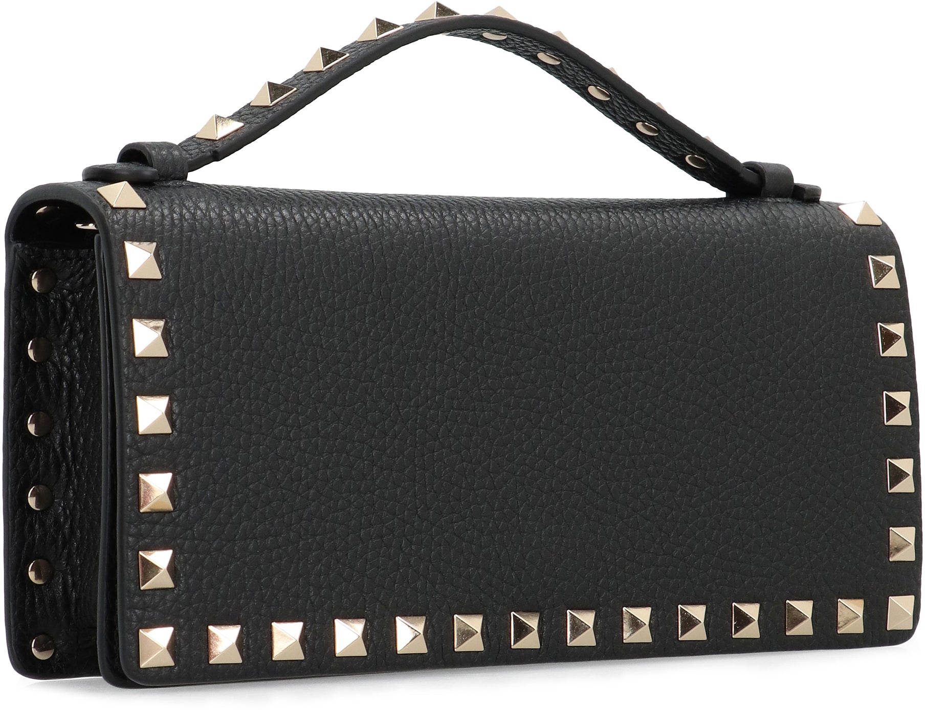 VALENTINO GARAVANI Rockstud Leather Wallet on Chain - Mini Accessory