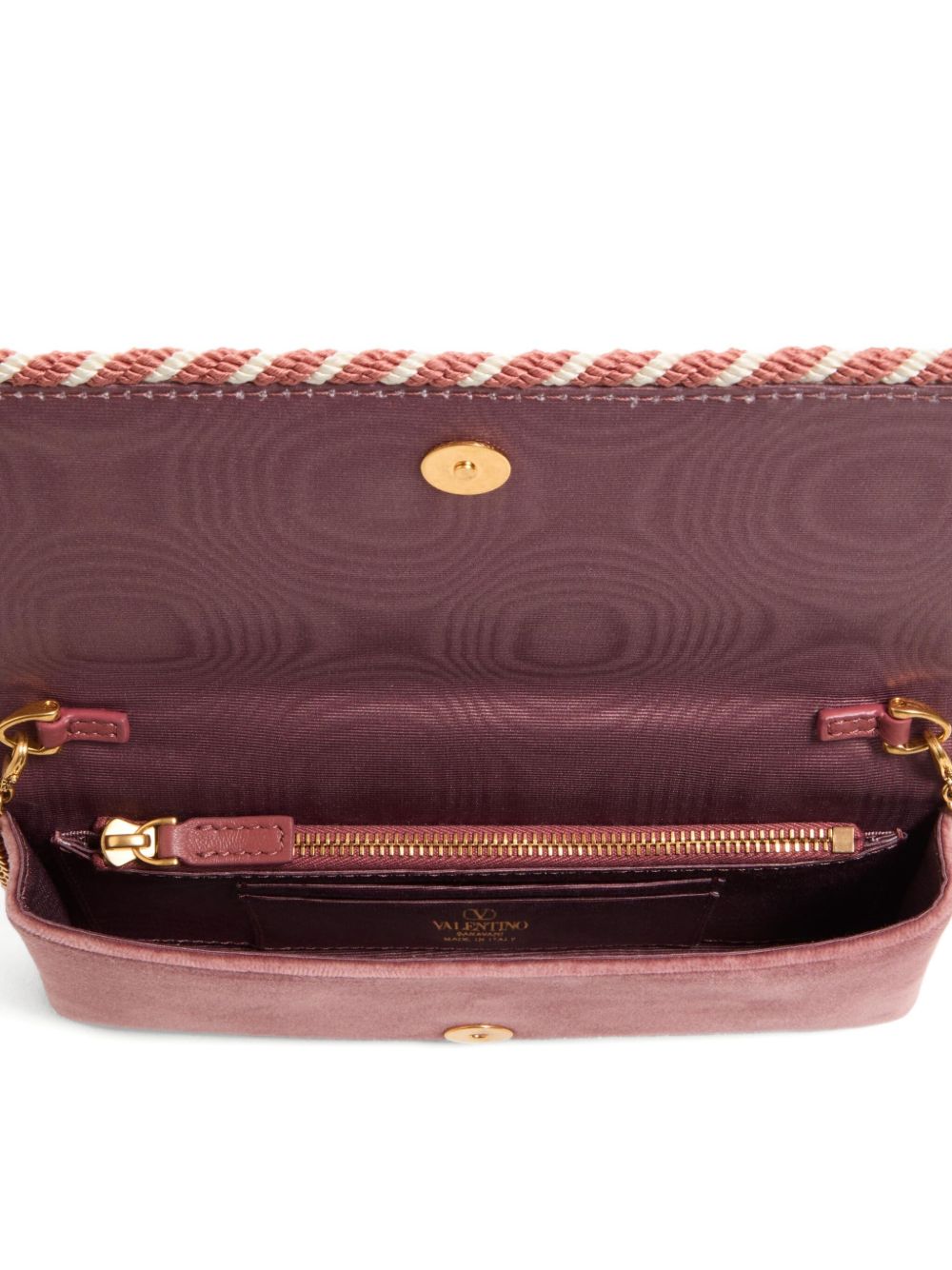 VALENTINO GARAVANI Signature Velvet Wallet on Chain