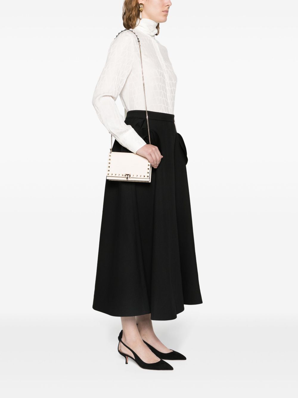 VALENTINO GARAVANI Mini Rockstud Leather Handbag