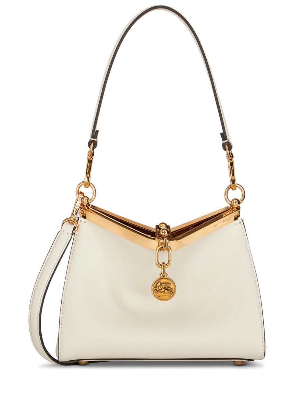 ETRO Leather Hardware Clasp Handbag