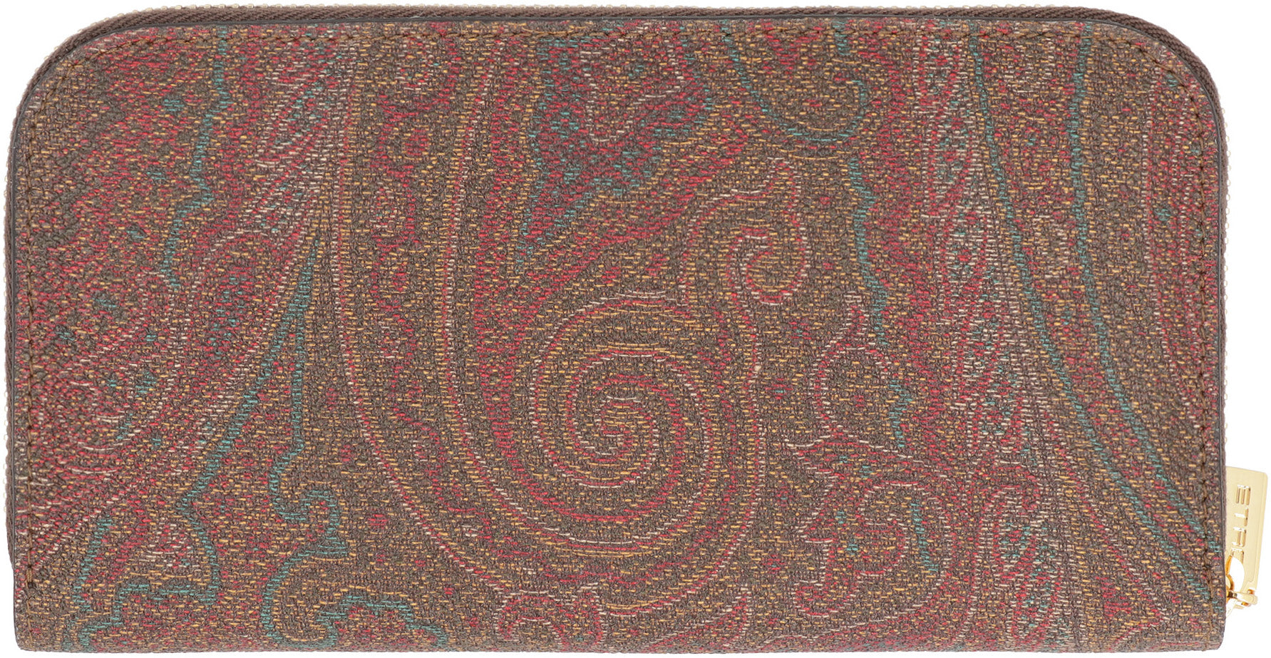 ETRO Mini Paisley Motif Coated Canvas Wallet