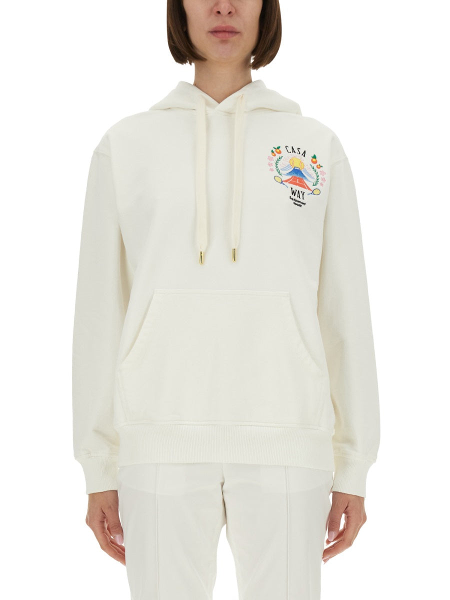 CASABLANCA Regular Fit Mountain Sweatshirt - Size S