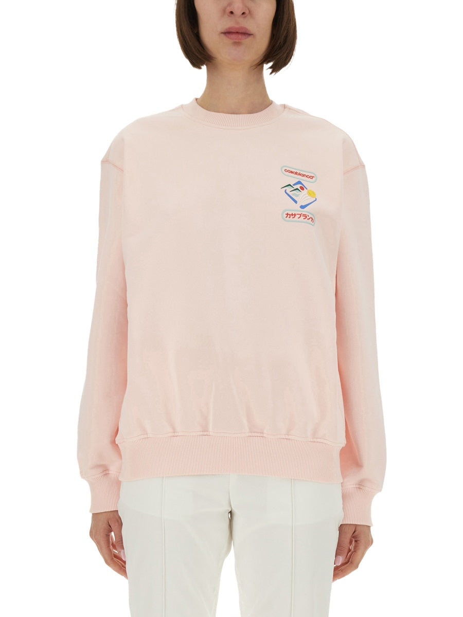 CASABLANCA Regular Fit Sporty Sweatshirt