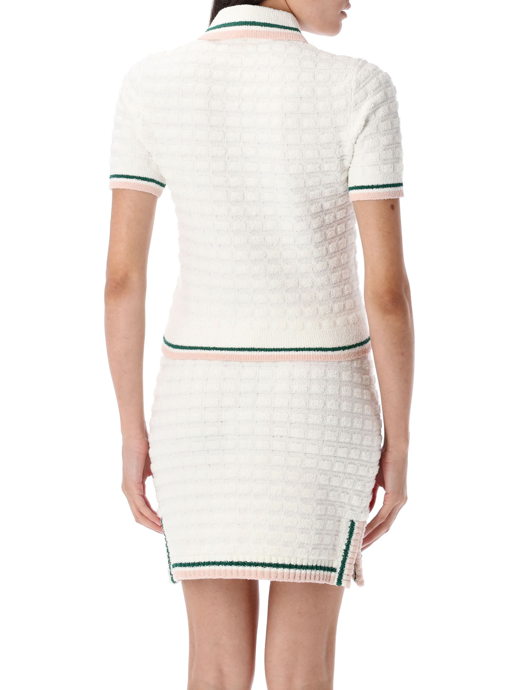 CASABLANCA Cotton Nylon Polo Shirt for Women - FW25