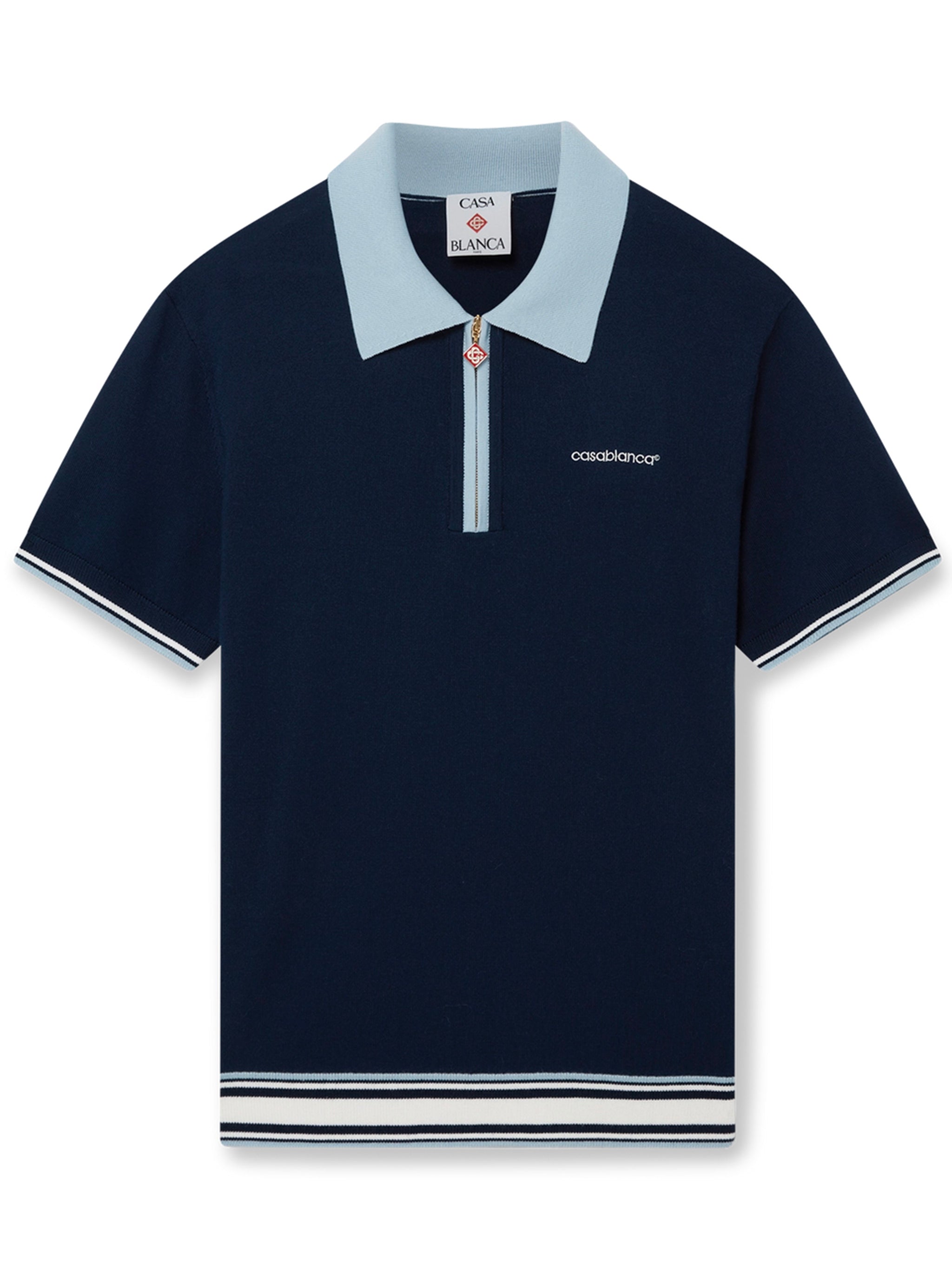 CASABLANCA Merino Knit Tennis Polo - Women's Size S