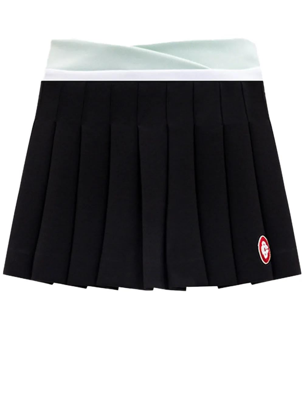 CASABLANCA Pleated Panelled Mini Skirt