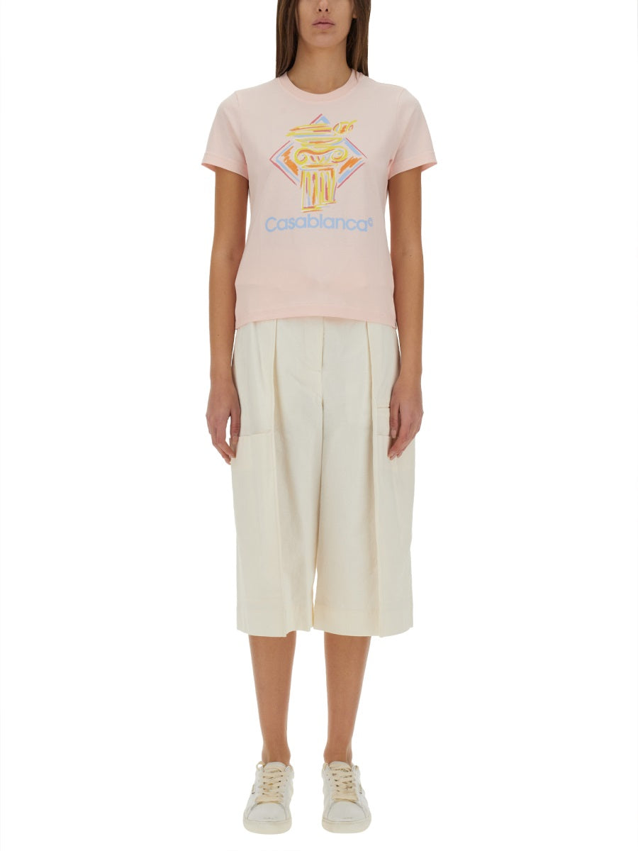 CASABLANCA Diamond Column Printed Mini T-Shirt