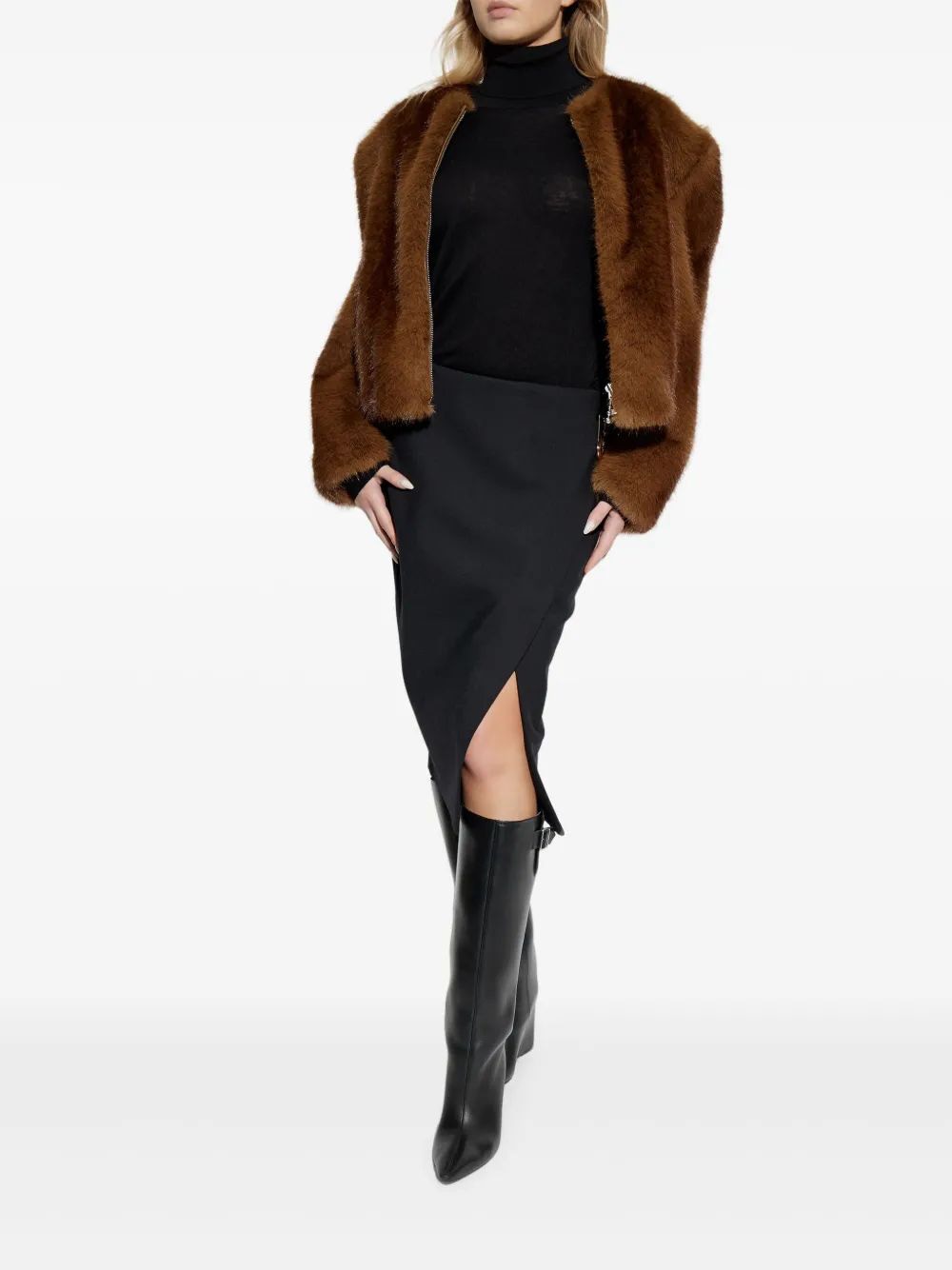 CASABLANCA Tailored Midi Wrap Skirt