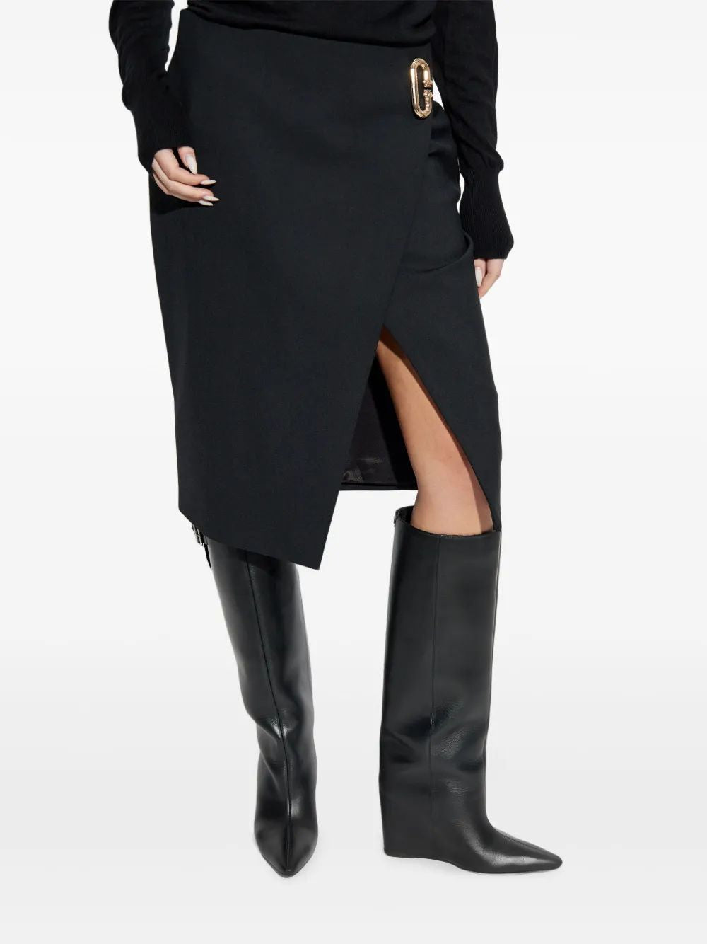 CASABLANCA Tailored Midi Wrap Skirt