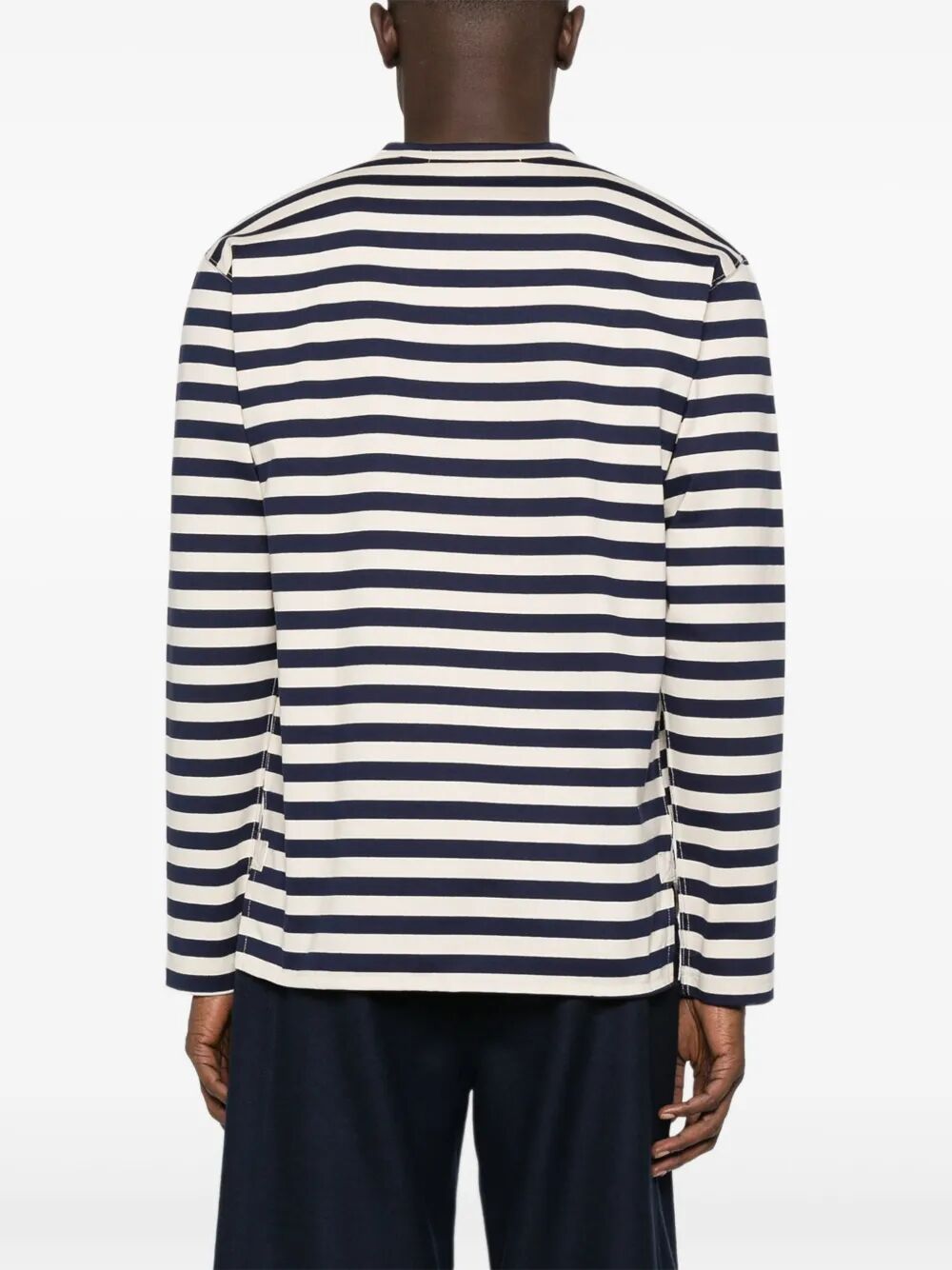 JUNYA WATANABE MAN Long-Sleeved Striped Cotton T-Shirt for Men