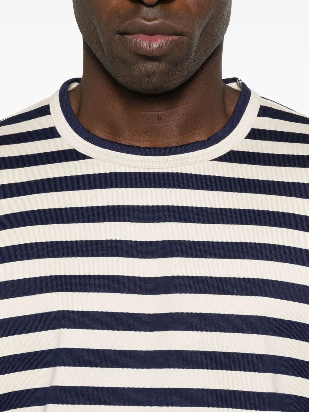 JUNYA WATANABE MAN Long-Sleeved Striped Cotton T-Shirt for Men