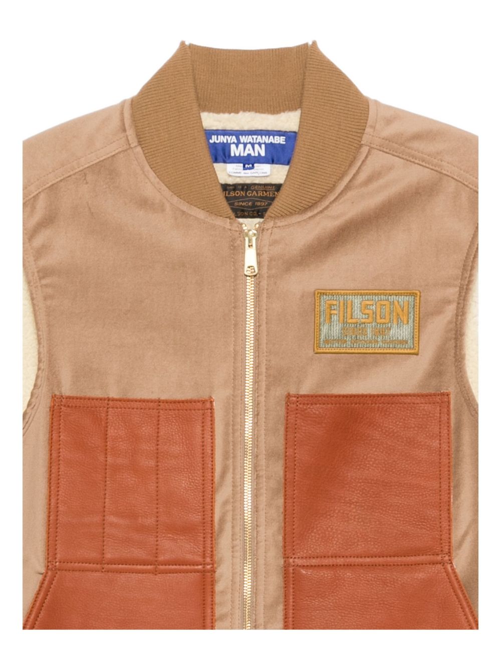 JUNYA WATANABE Leather Panels Vest for Men - FW25 Collection