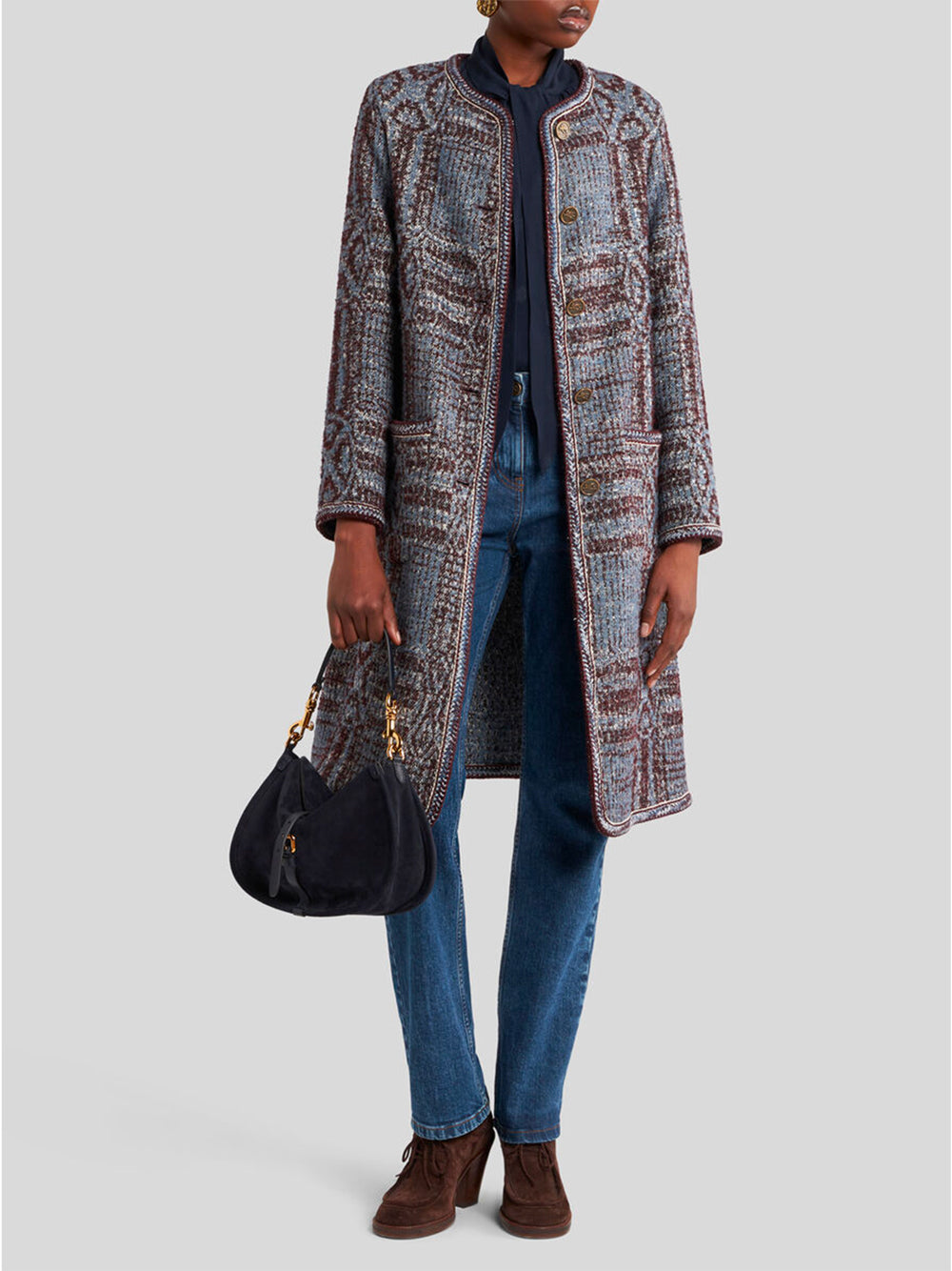 ETRO Jacquard Boucle Loop Jacket - Women's