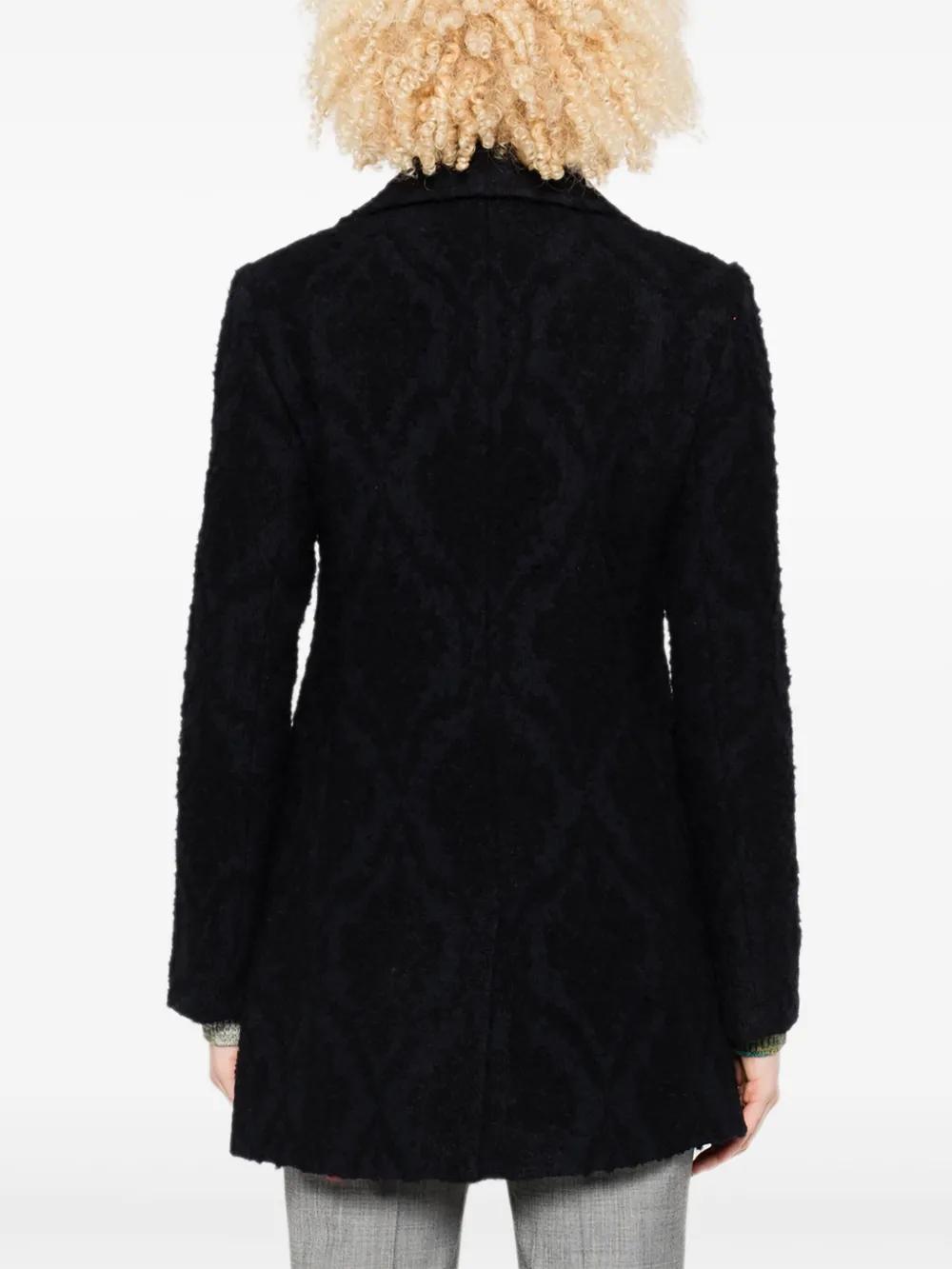 ETRO Double Breasted Textured Weave Jacket