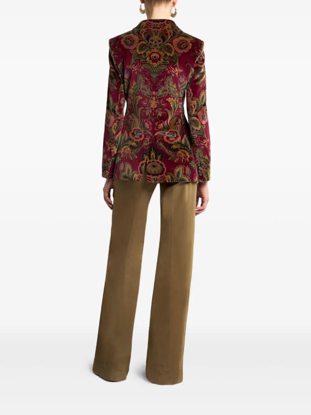 ETRO Floral Velvet Blazer for Ladies