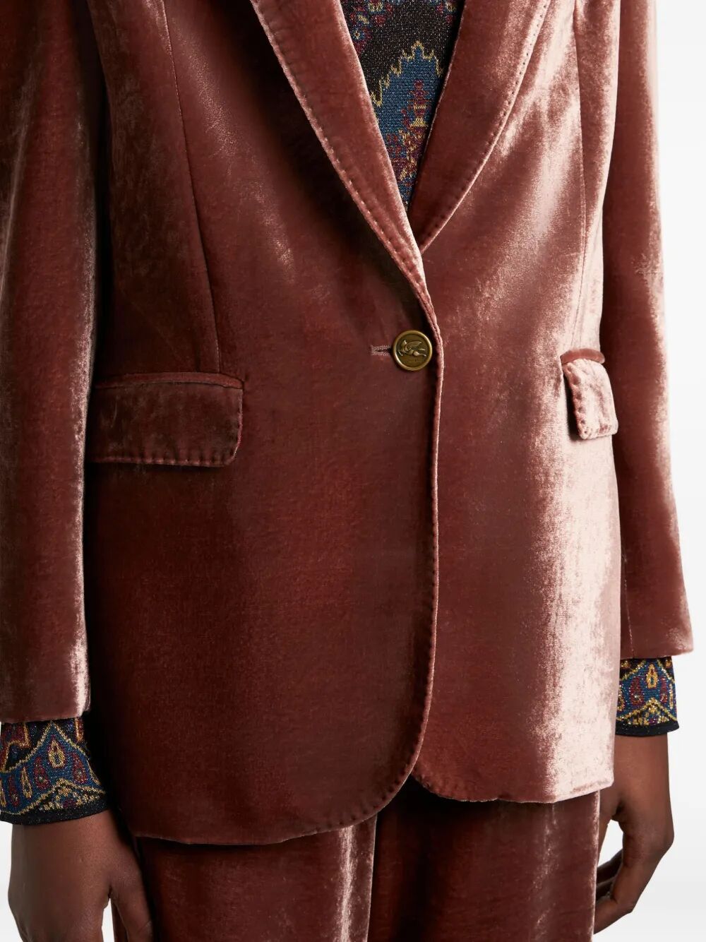 ETRO Single Button Blazer
