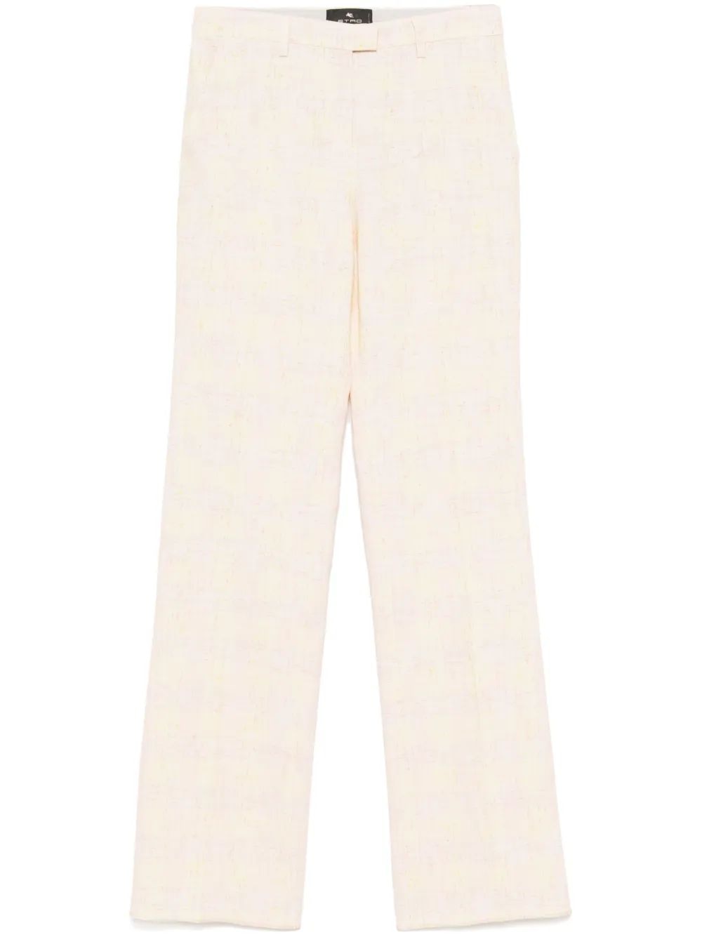 ETRO Checkered Design Trousers for Women - Size 36