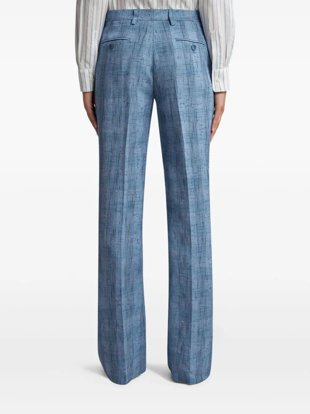 ETRO Checkered Design Trousers for Women - Size 36