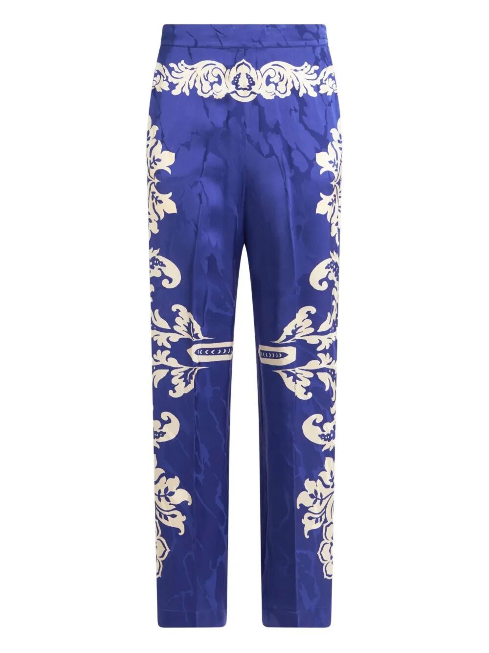 ETRO Floral Jacquard Palazzo Trousers - Women's SS25 Collection