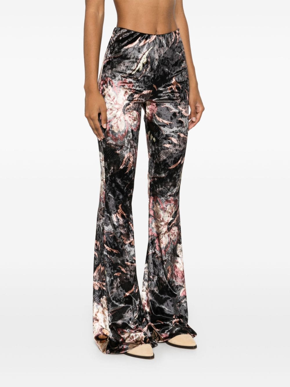ETRO Floral Printed Flared Trousers