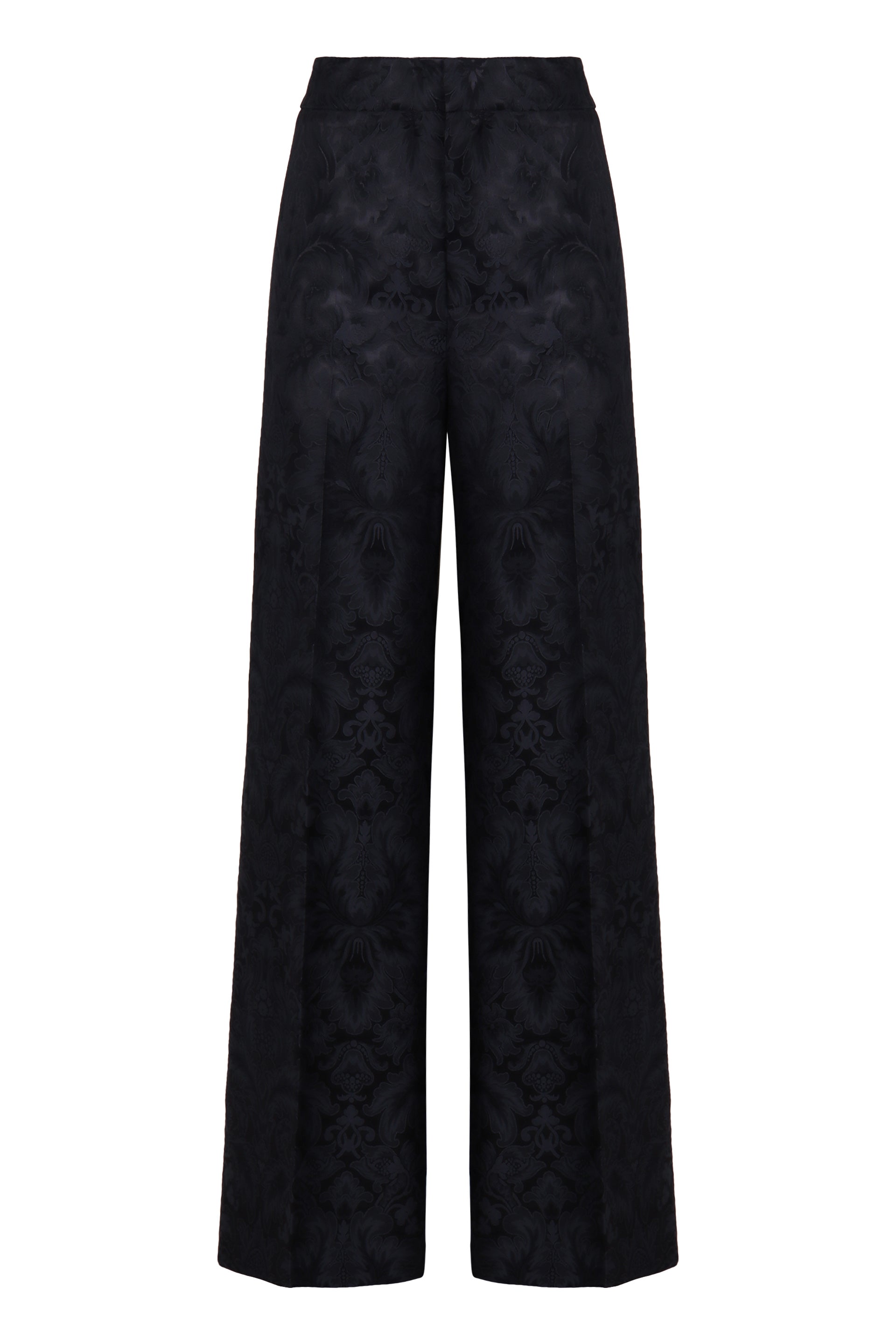 ETRO Straight-Leg Trousers Design with Jacquard Paisley Pattern