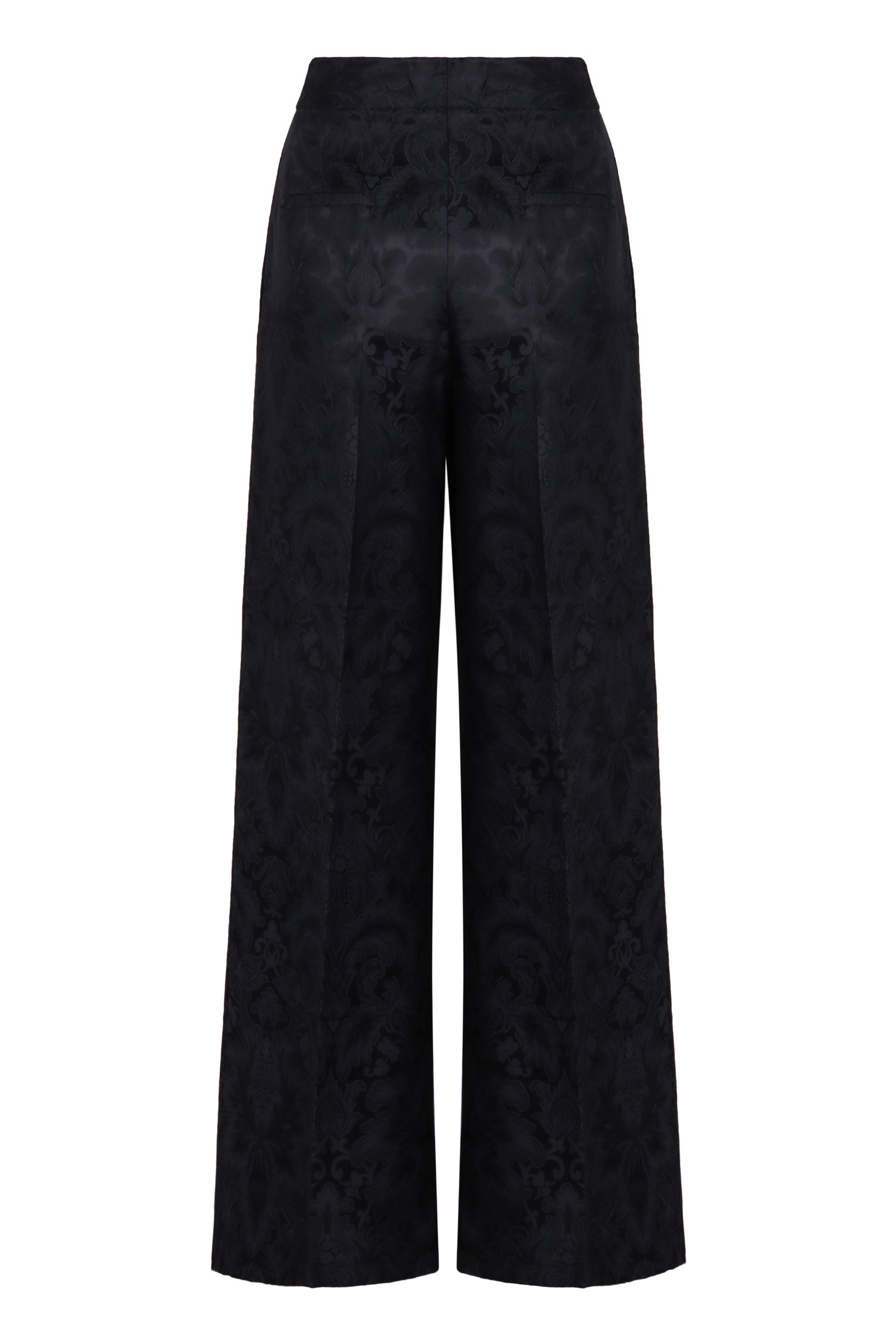 ETRO Straight-Leg Trousers Design with Jacquard Paisley Pattern