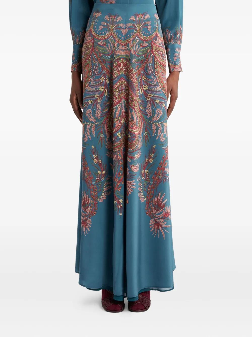 ETRO Paisley Print Long Skirt
