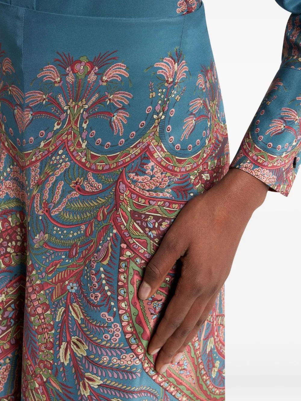 ETRO Paisley Print Long Skirt