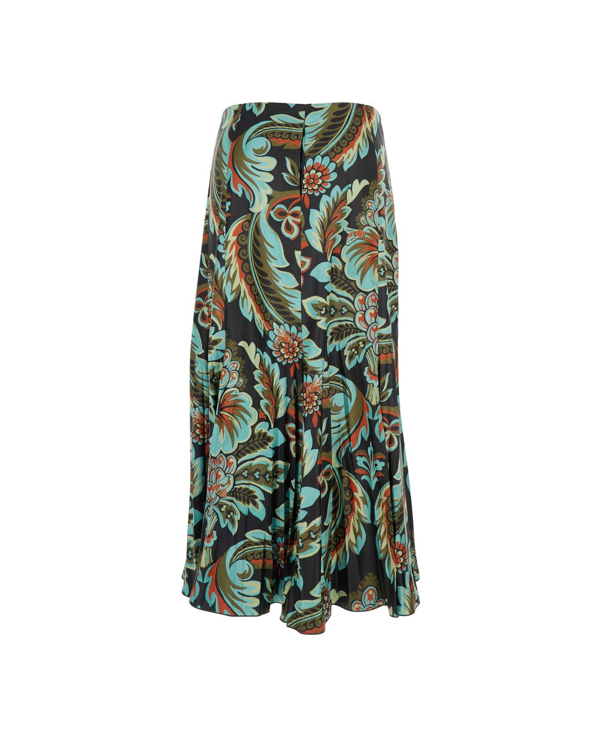 ETRO Floral Print Pleated Skirt - Fall/Winter 2025