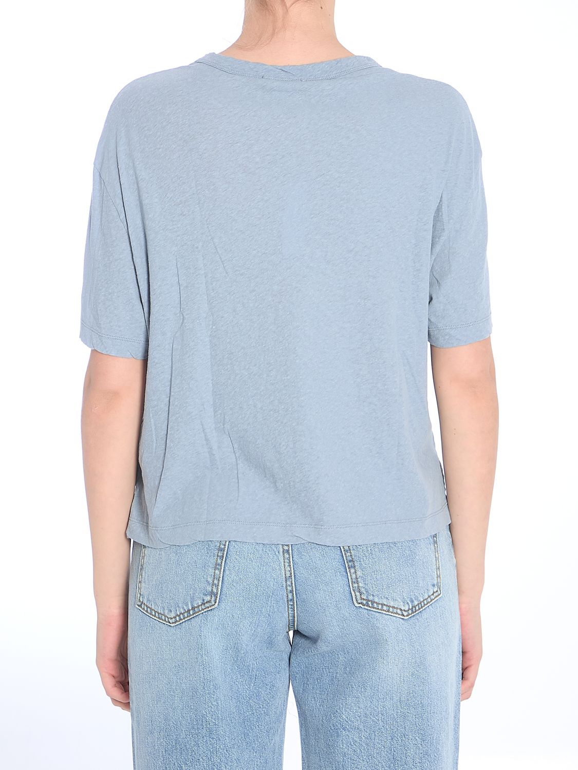 JAMES PERSE Cropped Mini Crew-Neck T-Shirt