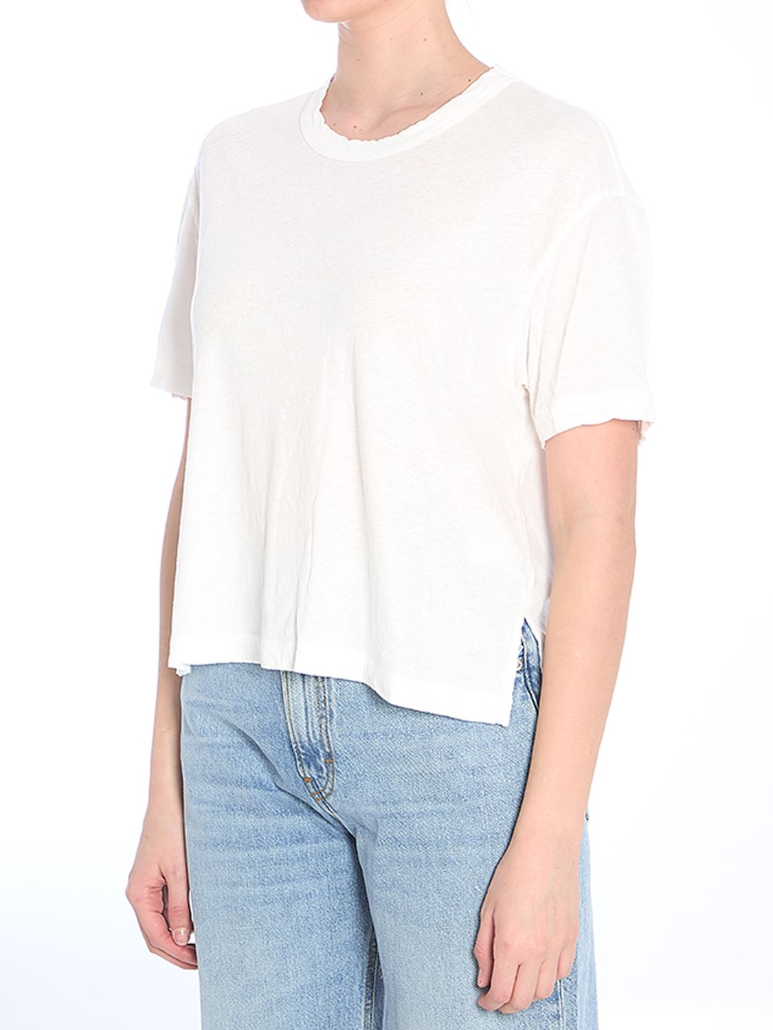 JAMES PERSE Cropped Crew-Neck T-Shirt