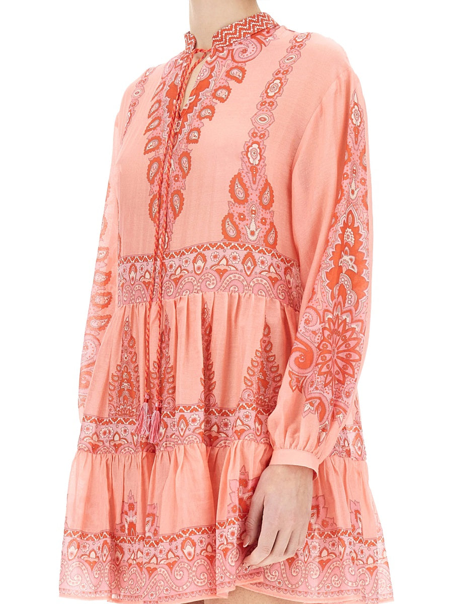 ETRO Chic Paisley Print Mini Dress - Size 40 IT