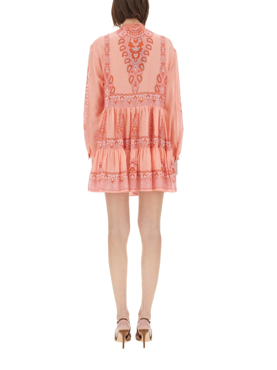 ETRO Chic Paisley Print Mini Dress - Size 40 IT