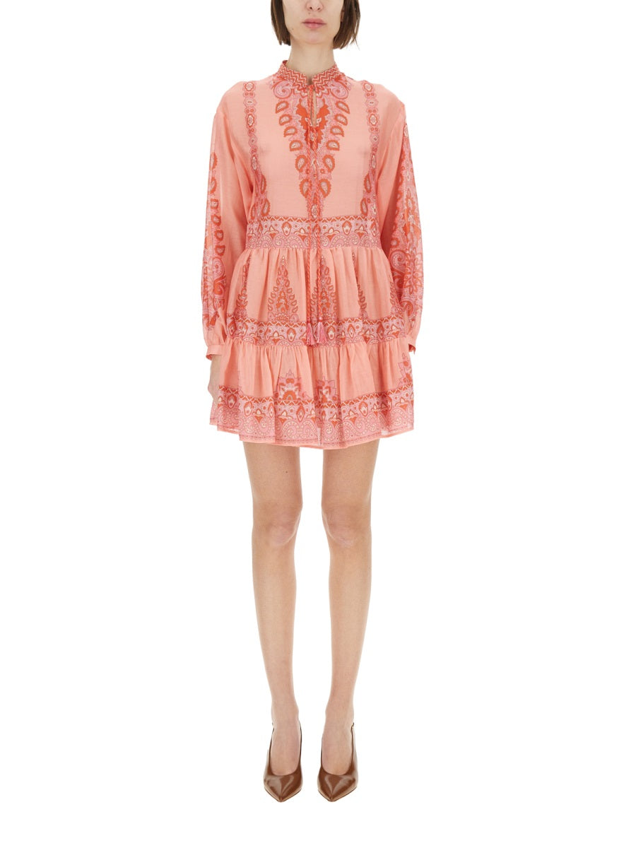 ETRO Chic Paisley Print Mini Dress - Size 40 IT