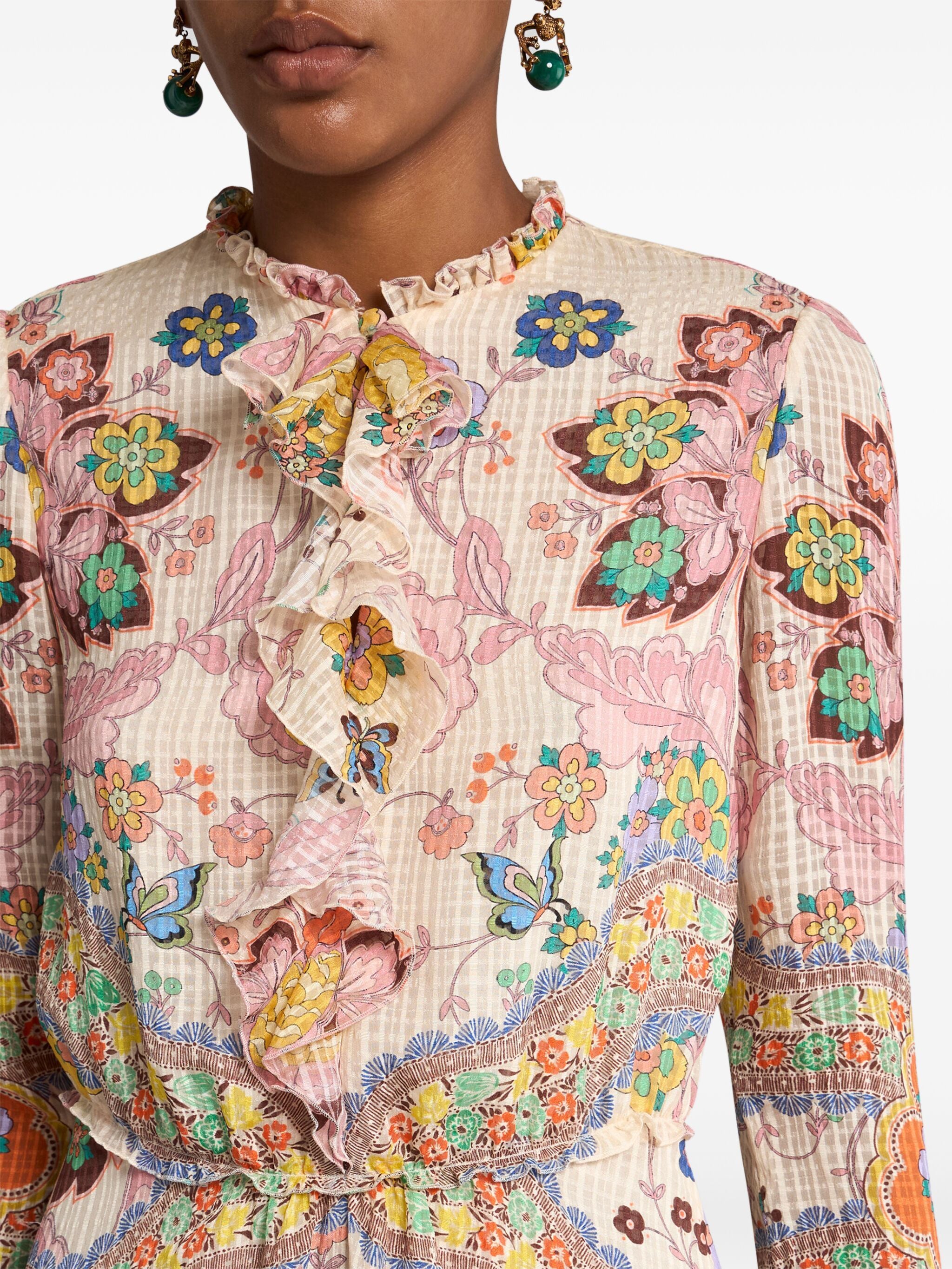 ETRO Trendy Multicolor Silk Mini Dress for Women - SS25 Collection