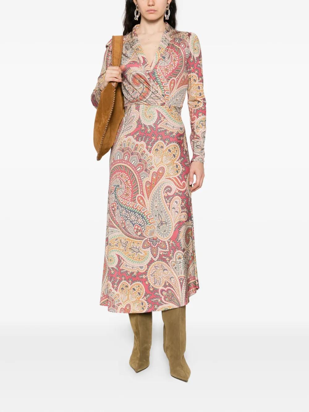 ETRO Paisley Print Wrap Dress