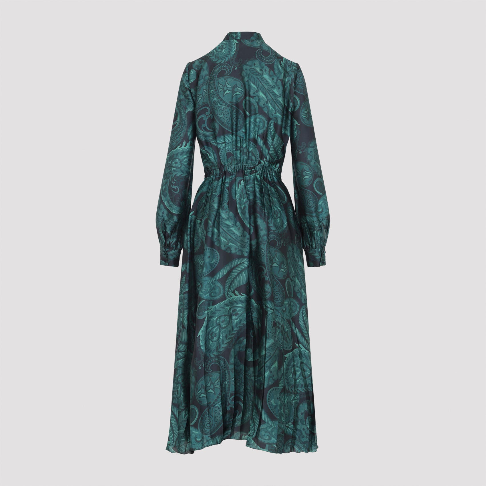 ETRO Midi Ruched Paisley Dress