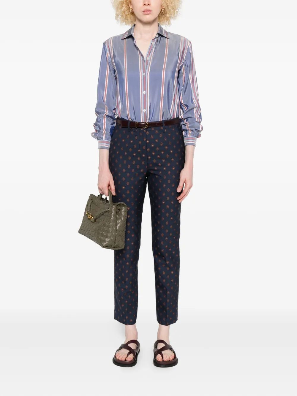 ETRO Elegant Women's Silk Button-Up Shirt