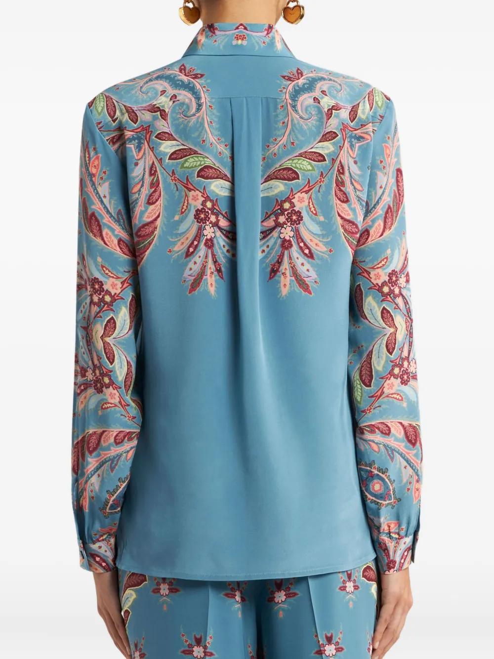 ETRO Silk Paisley Print Shirt