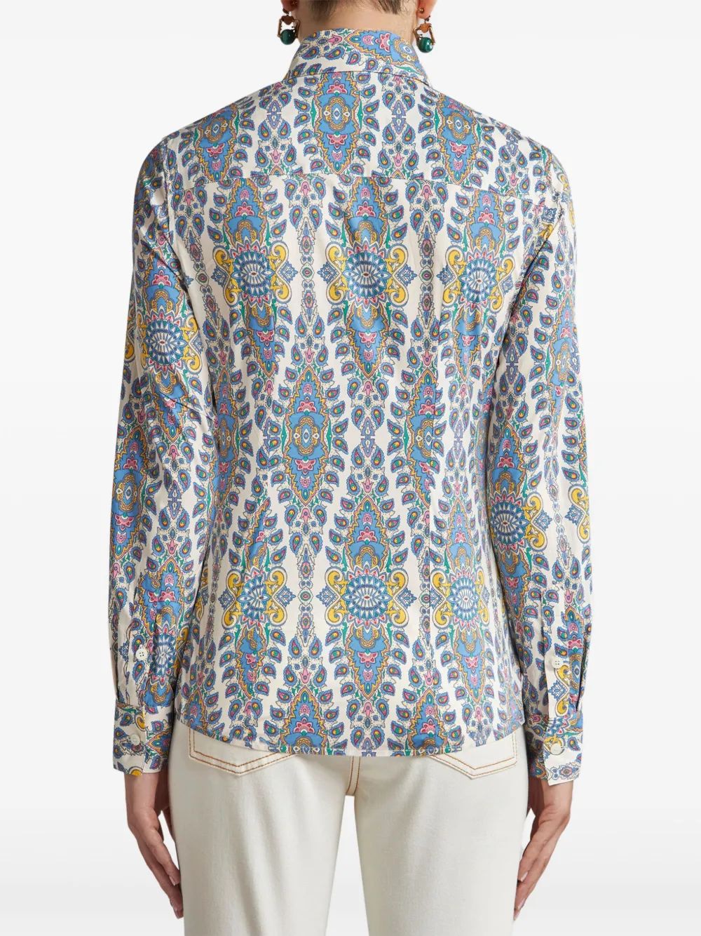 ETRO Slim Fit Printed Cotton Poplin Shirt